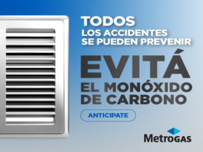 MetroGAS refuerza la prevención para evitar intoxicaciones por monóxido de carbono